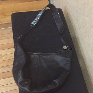 Lucky Brand Black Hobo Handbag